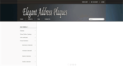 Desktop Screenshot of elegantaddressplaques.com