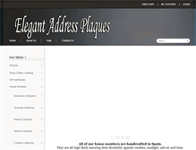 Tablet Screenshot of elegantaddressplaques.com